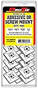 Pro Tie N1PSSM100 1-Inch Adhesive or Screw Mount Cable Tie Mount, Natural Nylon, 100-Pack - Amazon.com