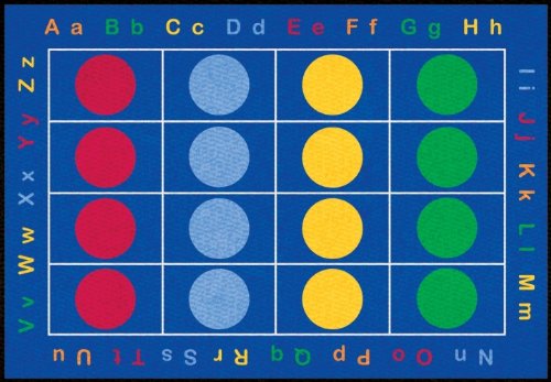 Learning Carpets ABC Dots Rug - Rectangular Small