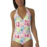 Merona Paisley Halter 1-pc. Swimsuit - Multicolor