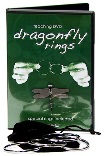 Dragonfly Rings with Teaching DVD - The Timeless Mystery of the Linking Rings Now in a Pocket Sized Wonder