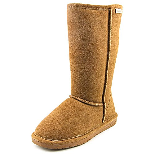 Bearpaw Emma Tall Women Round Toe Suede Black Winter Boot