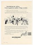 1974 Air France Airlines Introducing Airbus Jet Print Ad
