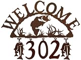 Bass Fish Handcrafted Iron Welcome and Address Sign