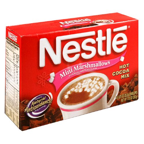 Nestle Hot Cocoa Mix, Mini Marshmallows, 10-Count, 0.71-Ounce Envelopes (Pack of 12) by Nestle