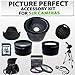 Picture Perfect Lens Accessory Kit for SONY DCR-DVD650 DVD850 DVD910 DVD610 DVD710 DVD810 Dslr Camera Including .42x Macro Fisheye Lens, Wide Angle Lens, 2x Telephoto Lens, 3pcs Filter Kit, Hard Lens Hood,16bg memory card & Much More!!