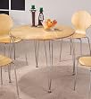 Muller Style Maple Wood Veneer Round Dining Table