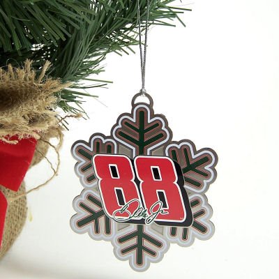 Buy DALE EARNHARDT, JR. OFFICIAL METAL SNOWFLAKE CHRISTMAS ORNAMENT by Forever Collectibles