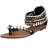 Buffalo 218910 js suede, Damen Sandalen/Zehentrenner, schwarz, (black 01), EU 38