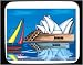 Mouse Pad with New South Wales, harbor, capital, building, Sydney, Opera House, boat, Australia, theater, sail
