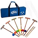 Trademark Global Croquet Set with Carrying Case- Various Licenses