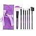 ACEVIVI Vivid 7 pcs Colorful Makeup Brush Set Five Multi-colors Travel Eyeshadow Portable Face Brush Set