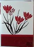 Red Tulips Note Card