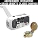 American Red Cross FR160 Microlink Solar-Powered Self-Powered AM/FM NOAA Weather Portable Radio with Flashlight and Cell Phone Charger in white Plus a Military Style Marching Lensatic Compass. Great for All Hiking and Camping Trips or for Any Natural Disaster. THE PERFECT CAMPING COMPANION!