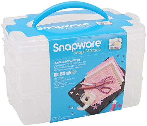 Snapware Snap 'n Stack Craft Organizer Medium Rectangle-3 Layers