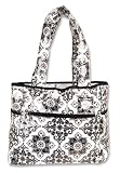 Trend Lab Tulip Tote Style Diaper Bag, Versailles B/W