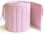 Tadpoles Classics Gingham Crib Bumper, Pink