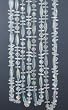 9' Ice Palace Clear Iridescent Beaded Christmas Garland