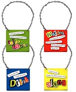 4 Assorted Bottle Charms