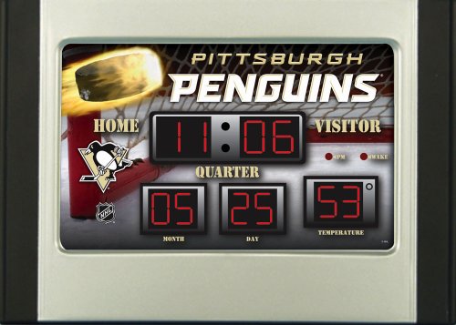 Pittsburgh Penguins Scoreboard Desk Clock