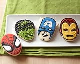 Picture Marvel Comics Hero Cookie Cutters- The Incredible Hulk, Captain America, Spider-Man and Iron Man