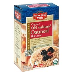 Arrowhead Mills Organic Hot Cereal, Old-fashioned Oatmeal, 16-Ounce Boxes (Pack of 12)