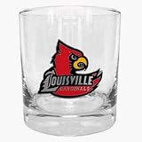 Louisville Cardinals Rocks Glass (Set of Four)