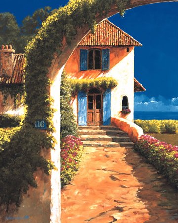 Giles Archambault - Welcoming, Size: 16 x 20 Canvas Finish