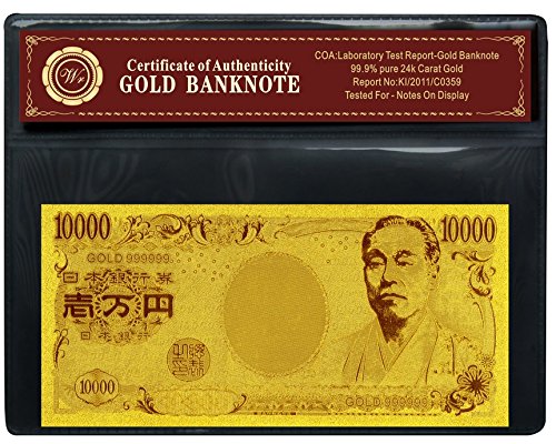 Gold Bank Note　24金GOLD　金箔の一万円札 レプリカ