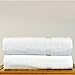 Bare Cotton Luxury Hotel & Spa Towel 100% Genuine Turkish Bath Sheets Dobby Border, White, Set of 2