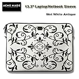 Acme Made Smart Laptop Sleeve, MB 13 (Wet White Antik)