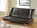 Black Bycast Full Size Sleeper Klik-Klak Sofa Bed