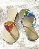 Colorful thong sandal (07 ORANGE-MULTI)