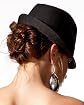 Satin Trim Fedora Product Image