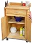 Catskill Craftsmen Cuisine Cart with Back Splash and Galley