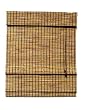 Lewis Hyman 0108136 Burnt Bamboo Deluxe Roman Shade W/Valance 1/4" Bamboo Slat and One Alternating Matchstick 72" Drop. 30" W x 72" L