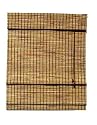 Lewis Hyman 108128 Deluxe Roman 27-by-66-Inch Shade with 6-Inch Valance Drop, Burnt Bamboo