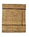 Lewis Hyman 0108129 Burnt Bamboo Deluxe Roman Shade W/Valance 1/4" Bamboo Slat and One Alternating Matchstick 66" Drop. 30" W x 66" L