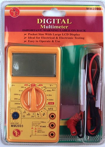 SE Digital Multimeter with Light, Big Screen