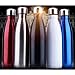 HH HOFNEN 17 oz/25 oz/34 oz Double Walled Stainless Steel Water Bottle Sports Insulated Water Thermos with Free Neoprene Bottle Bag and Sponge Brush (White,1000ml)