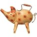 DESIGN GIEßKANNE SCHWEIN DEKO EISEN HANDBEMALT 1L