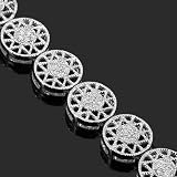 women s diamond bracelets:14K White Gold Womens Diamond Bracelet 0.33 Ctw