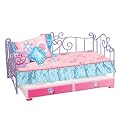 Our Generation Metal Bed with Trundle and Pink Bedspread