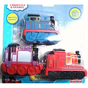 Thomas the Tank Train Engine and Friends James and Rosie Pool Bathtub Squirters 3 Piece... by 