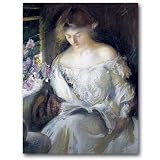 Girl Reading - 5" x 7" Museum Quality Greeting Card