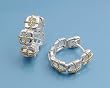 Two-Tone Sterling Silver Earrings - 17 mm