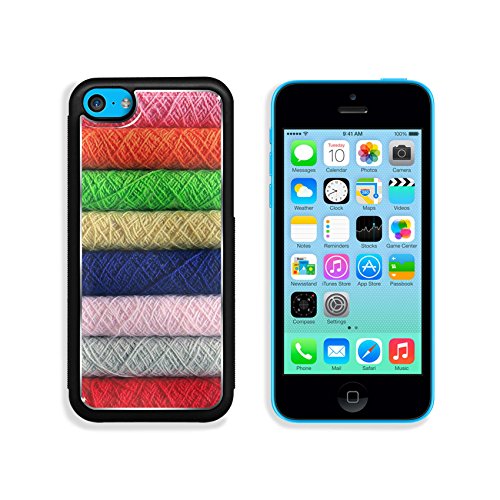 MSD Premium Apple iPhone 5C Aluminum Backplate Bumper Snap Case IMAGE ID: 31034442 colorful bobbins background