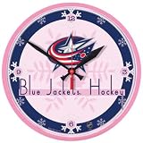 Columbus Blue Jackets Wall Clock (Pink)