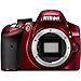 Nikon D3200 24.2 MP Digital SLR Camera International Model No Warranty (Body Only) (Red)