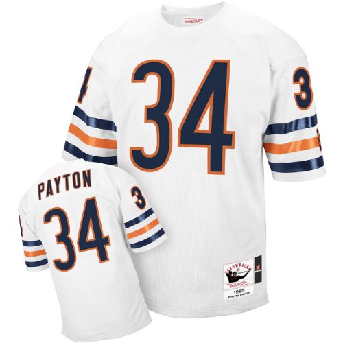 Mitchell & Ness Chicago Bears 1985 Walter Payton Authentic Throwback White Jersey Size 52