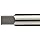 Alvord Polk 155-S-01 High-Speed Steel Taper Pin Reamer Set, Straight Flute, Uncoated Finish, 11-Piece, #0 - #10 Taper Pin Sizes in Wood Case